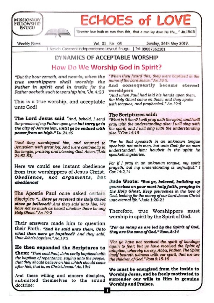 thumbnail of Echoes of Love How Do We Worship God