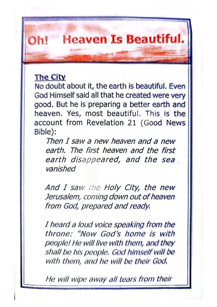 thumbnail of Our Heaven is Beautiful